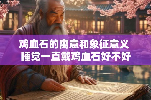 鸡血石的寓意和象征意义 睡觉一直戴鸡血石好不好