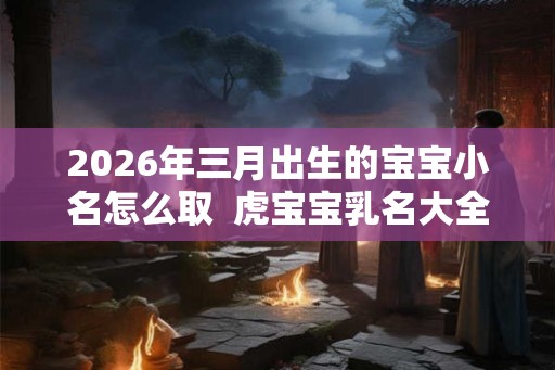 2026年三月出生的宝宝小名怎么取  虎宝宝乳名大全