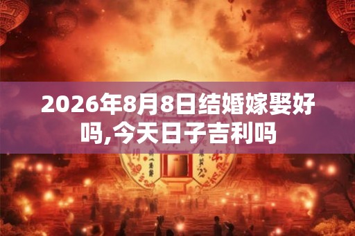 2026年8月8日结婚嫁娶好吗,今天日子吉利吗
