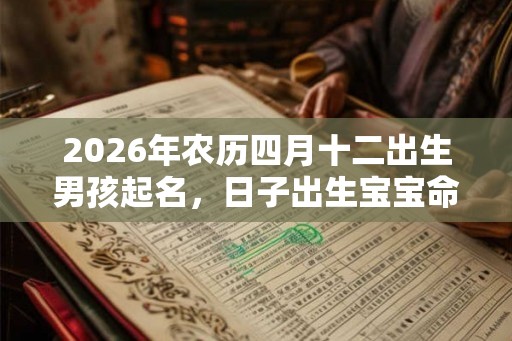 2026年农历四月十二出生男孩起名，日子出生宝宝命运！