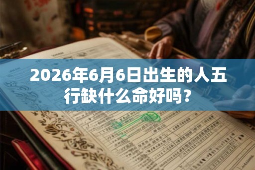2026年6月6日出生的人五行缺什么命好吗？
