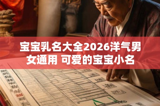 宝宝乳名大全2026洋气男女通用 可爱的宝宝小名