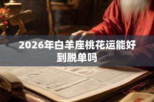 2026年白羊座桃花运能好到脱单吗