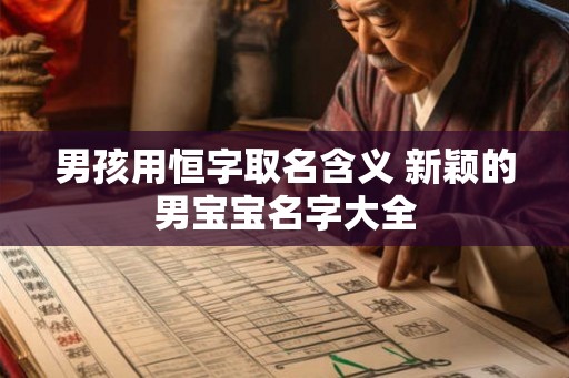 男孩用恒字取名含义 新颖的男宝宝名字大全