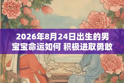 2026年8月24日出生的男宝宝命运如何 积极进取勇敢果决