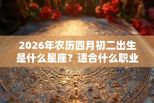 2026年农历四月初二出生是什么星座？适合什么职业？