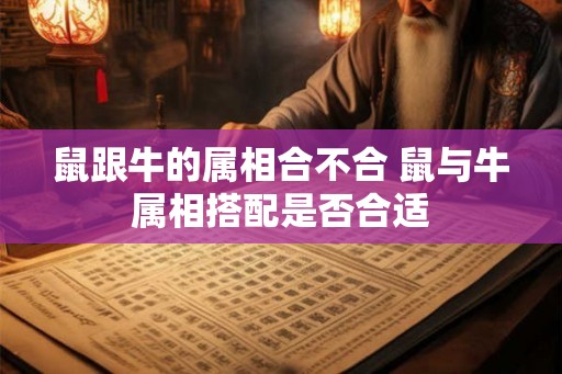 鼠跟牛的属相合不合 鼠与牛属相搭配是否合适