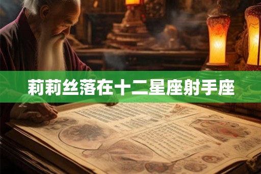 莉莉丝落在十二星座射手座