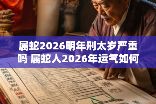 属蛇2026明年刑太岁严重吗 属蛇人2026年运气如何