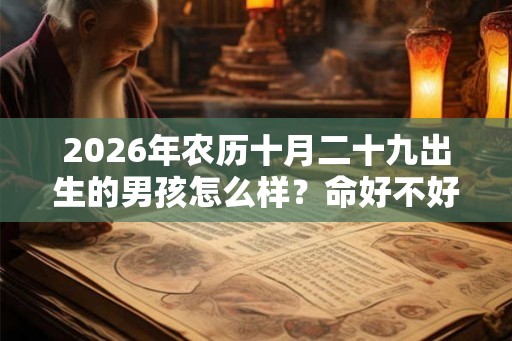 2026年农历十月二十九出生的男孩怎么样？命好不好？