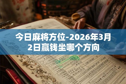 今日麻将方位-2026年3月2日赢钱坐哪个方向