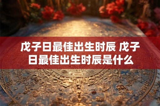 戊子日最佳出生时辰 戊子日最佳出生时辰是什么