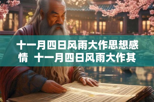 十一月四日风雨大作思想感情  十一月四日风雨大作其二思想感情