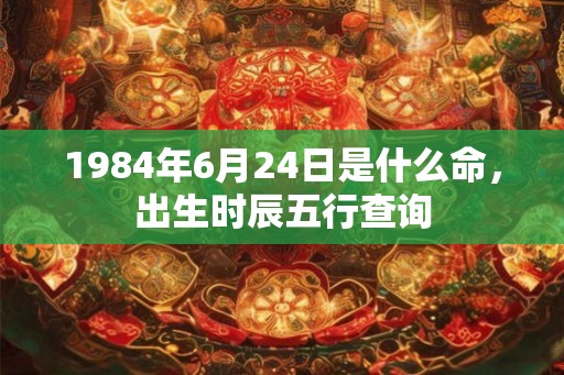 1984年6月24日是什么命,出生时辰五行查询 1984年6月24日是什么命,出生时辰五行查询
