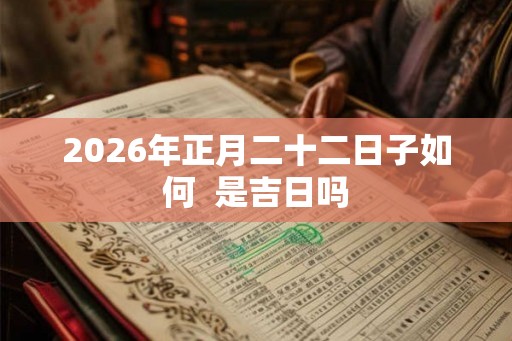 2026年正月二十二日子如何  是吉日吗