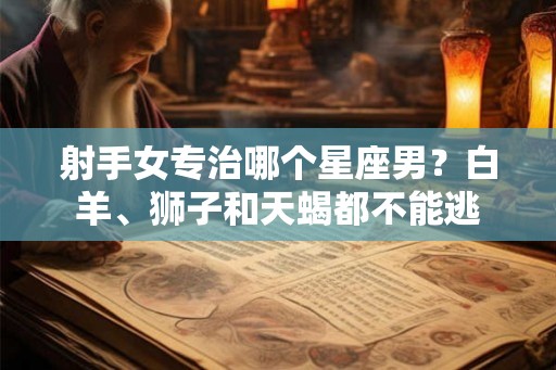 射手女专治哪个星座男？白羊、狮子和天蝎都不能逃