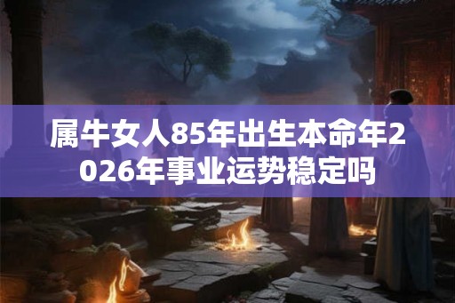 属牛女人85年出生本命年2026年事业运势稳定吗 属牛女人85年出生本命年2026年事业运势稳定吗