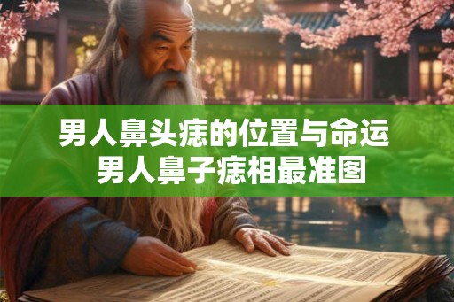 男人鼻头痣的位置与命运  男人鼻子痣相最准图