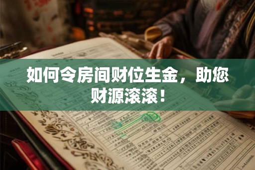如何令房间财位生金，助您财源滚滚！