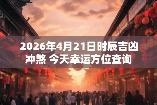 2026年4月21日时辰吉凶冲煞 今天幸运方位查询 2026年4月21日时辰吉凶冲煞 今天幸运方位查询