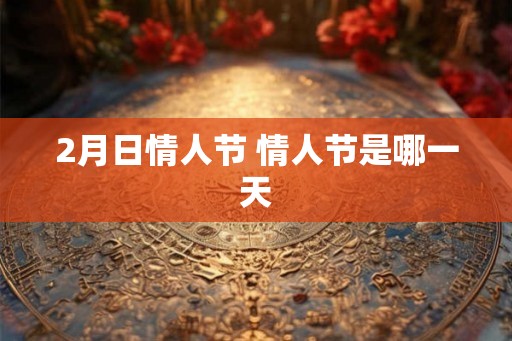 2月日情人节 情人节是哪一天