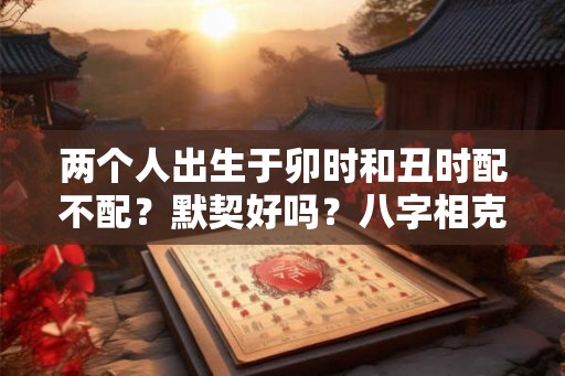 两个人出生于卯时和丑时配不配？默契好吗？八字相克？