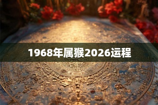 1968年属猴2026运程