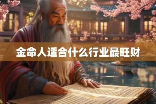 金命人适合什么行业最旺财 金命人适合什么行业最旺财