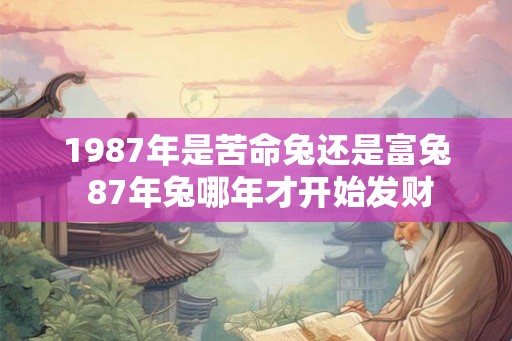 1987年是苦命兔还是富兔 87年兔哪年才开始发财