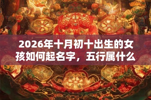 2026年十月初十出生的女孩如何起名字，五行属什么