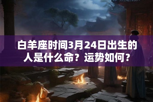 白羊座时间3月24日出生的人是什么命？运势如何？