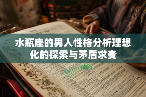 水瓶座的男人性格分析理想化的探索与矛盾求变
