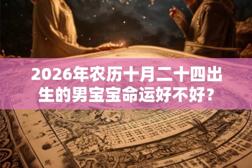 2026年农历十月二十四出生的男宝宝命运好不好？