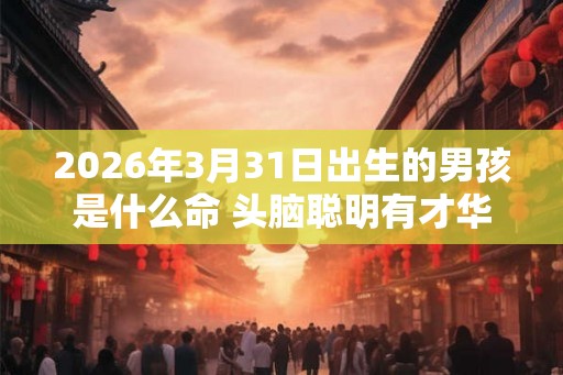 2026年3月31日出生的男孩是什么命 头脑聪明有才华
