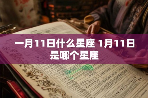 一月11日什么星座 1月11日是哪个星座