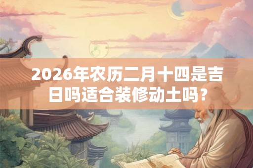 2026年农历二月十四是吉日吗适合装修动土吗？