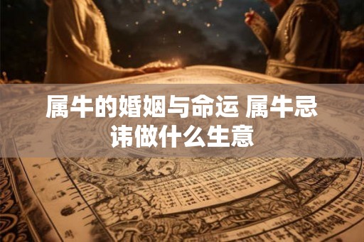 属牛的婚姻与命运 属牛忌讳做什么生意