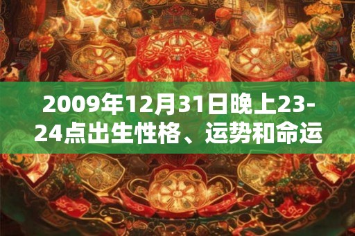 2009年12月31日晚上23-24点出生性格、运势和命运 2009年12月31日晚上23-24点出生性格、运势和命运