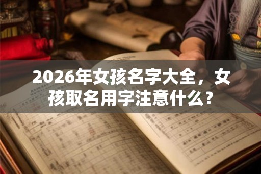 2026年女孩名字大全，女孩取名用字注意什么？