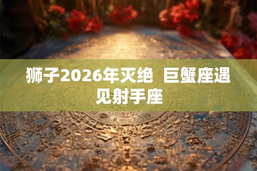 狮子2026年灭绝  巨蟹座遇见射手座