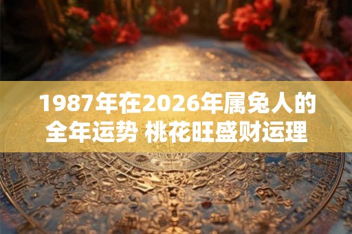 1987年在2026年属兔人的全年运势 桃花旺盛财运理想