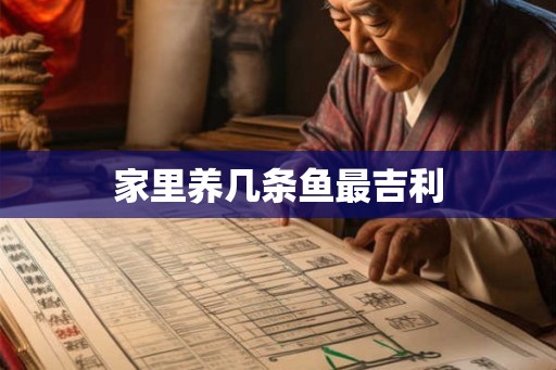 家里养几条鱼最吉利