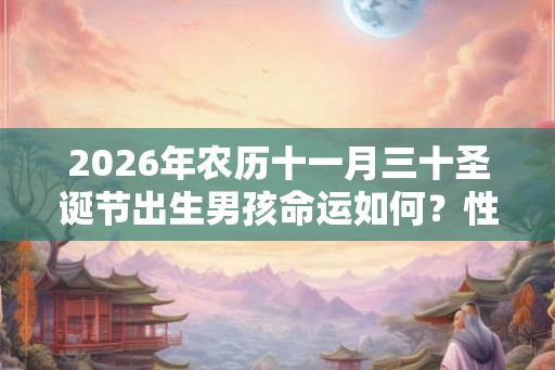 2026年农历十一月三十圣诞节出生男孩命运如何？性格好不好？