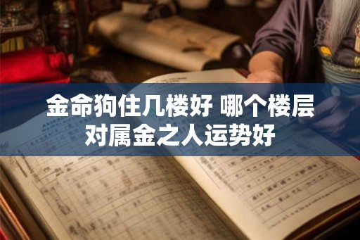 金命狗住几楼好 哪个楼层对属金之人运势好