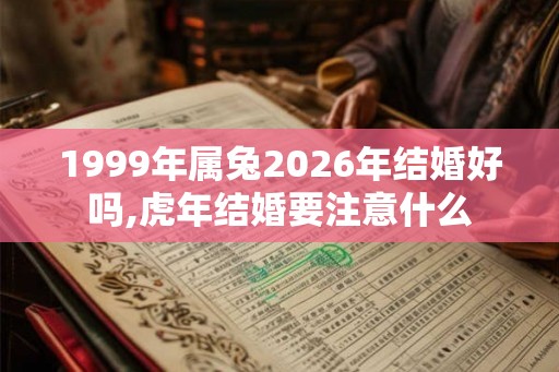 1999年属兔2026年结婚好吗,虎年结婚要注意什么
