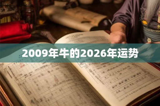2009年牛的2026年运势