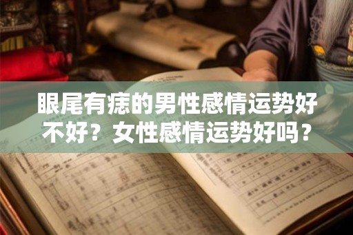 眼尾有痣的男性感情运势好不好？女性感情运势好吗？