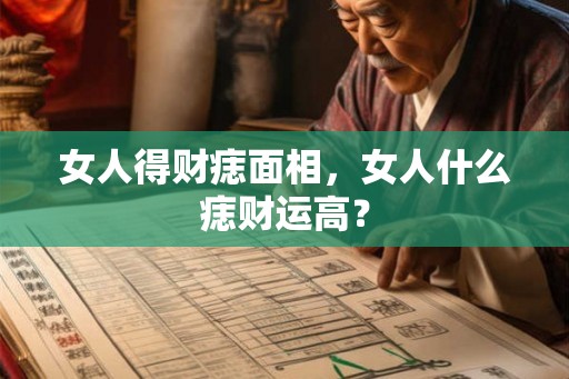 女人得财痣面相，女人什么痣财运高？