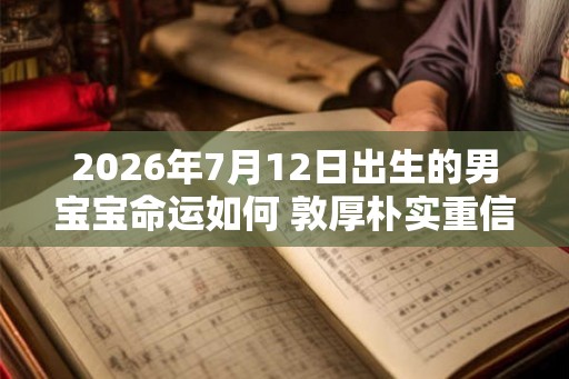 2026年7月12日出生的男宝宝命运如何 敦厚朴实重信守义