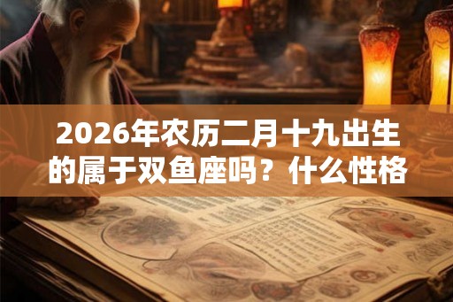2026年农历二月十九出生的属于双鱼座吗?什么性格? 2026年农历二月十九出生的属于双鱼座吗?什么性格?